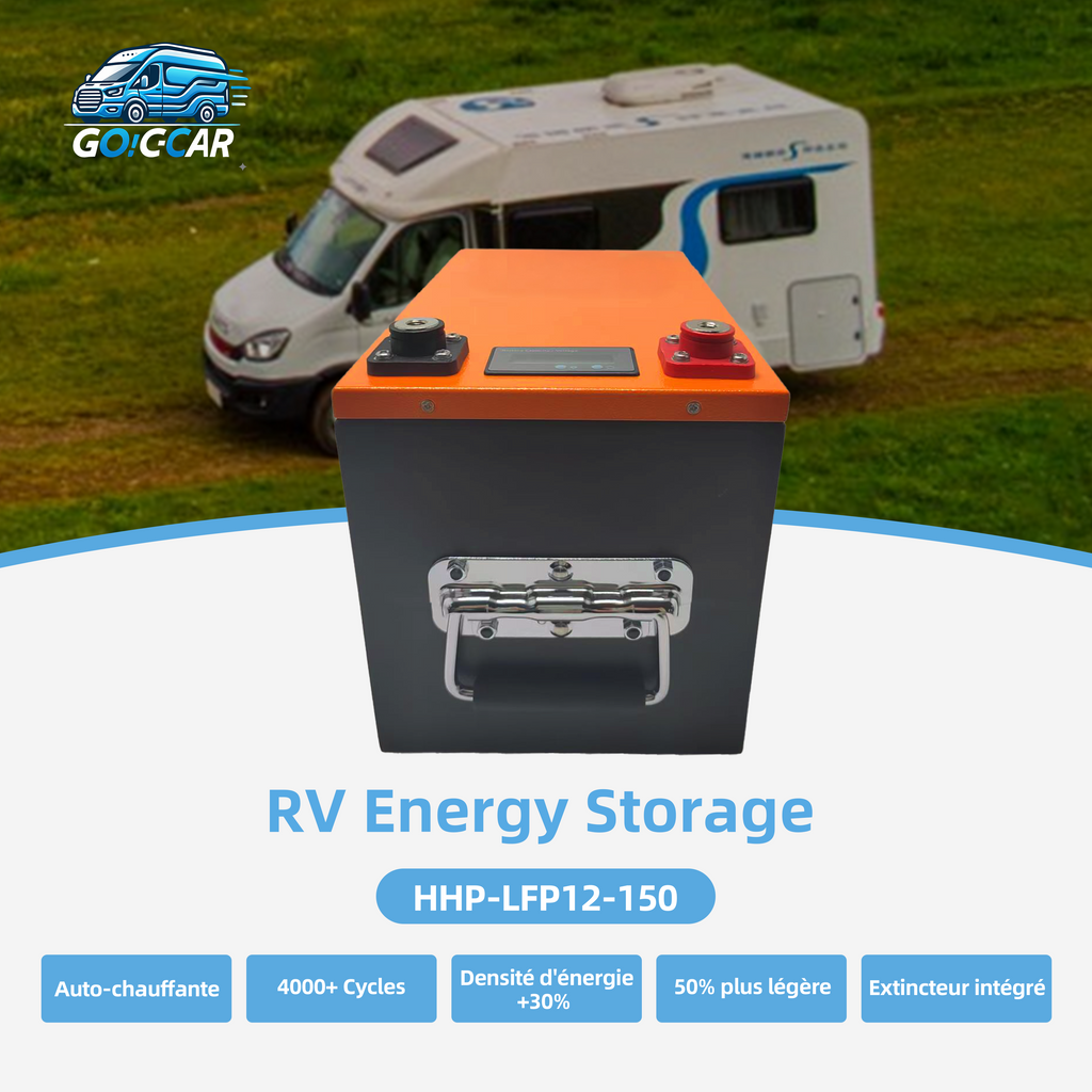 Batterie LiFePO4 12V 150Ah – HHPOWER 310  : "Batterie 150Ah Lithium Compacte – Format L3 Idéal Sous-Siège Van"