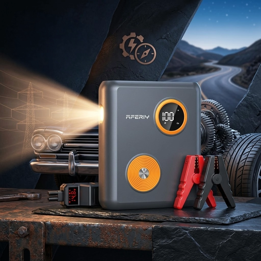 AFERIY GK03 Jump Starter Professionnel 2000A 12V – Booster de Batterie Sodium-ion 27500mAh