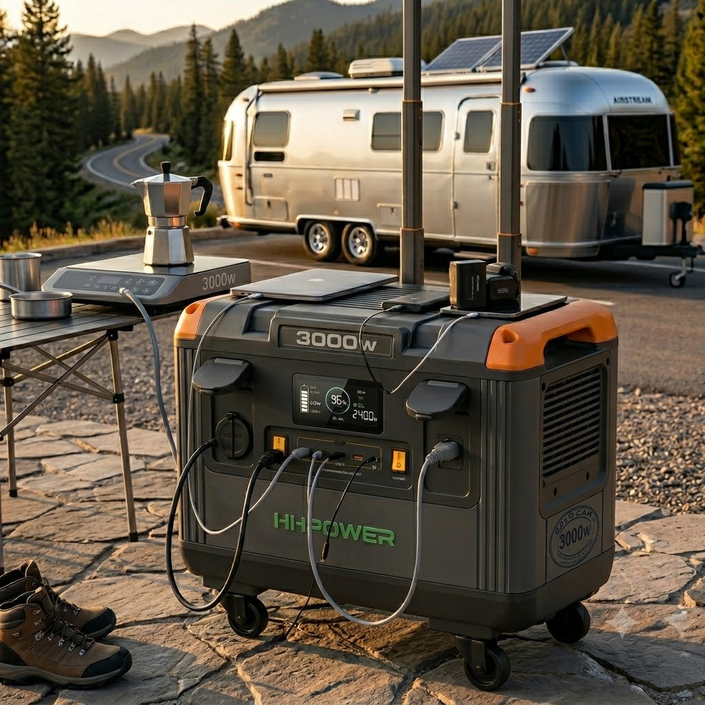 Générateur Solaire 3kWh T30 HHPOWER – Autonomie Totale pour Maison & Tiny House– 3000W / 3072Wh LiFePO4