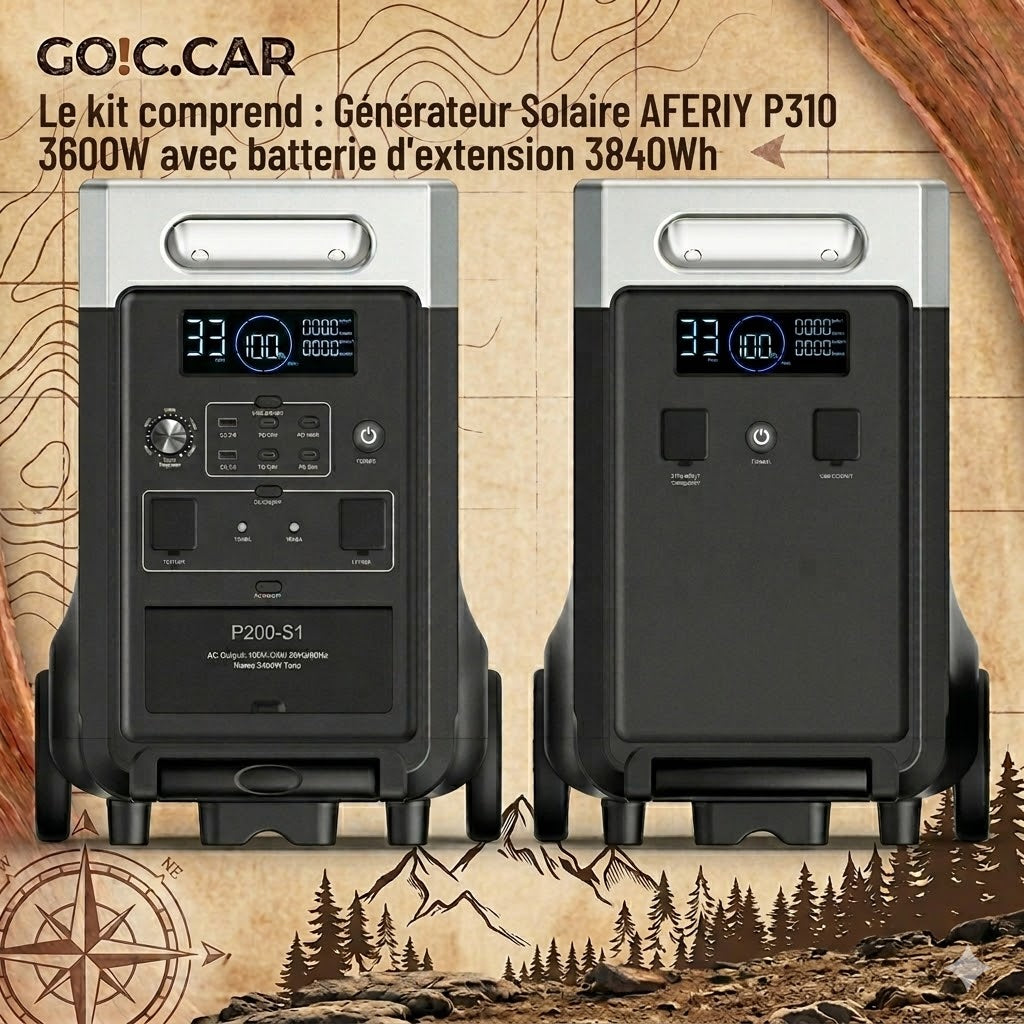 Le Souverain des Routes 400W – Station AF-P310-ECH + Extension + Panneau AF-SA400 + DC-DCAF-DC060